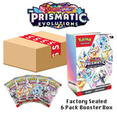 Pokémon TCG: Scarlet & Violet Prismatic Evolutions Factory Sealed Booster Box (6 Packs) Simple Pokémon